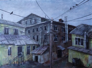 Malerei mit dem Titel "Inner City" von Stasy Vo, Original-Kunstwerk, Acryl