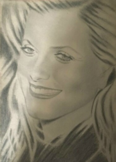 图画 标题为“Actress portrait -…” 由State Florica, 原创艺术品, 铅笔