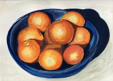 Peinture intitulée "Oranges" par Cornelie Statius Muller, Œuvre d'art originale, Huile