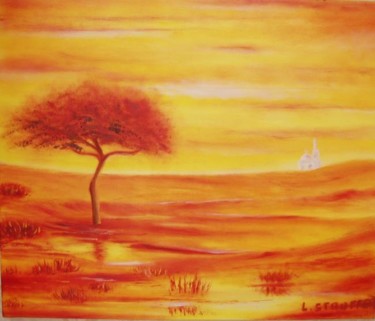 Peinture intitulée "Parfum d'Afrique..." par Stauffert  Laila, Œuvre d'art originale