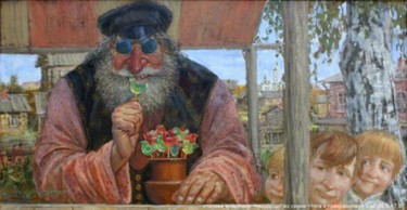 Schilderij getiteld "Леденцы из серии «т…" door Vladimir Stakheev, Origineel Kunstwerk