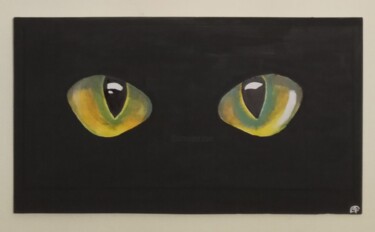Pittura intitolato "Глаза чёрного" da Steampunker_ukraine, Opera d'arte originale, Acrilico