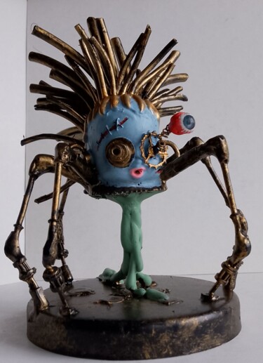 Escultura titulada "Кукла колдуна" por Steampunker_ukraine, Obra de arte original, Metales