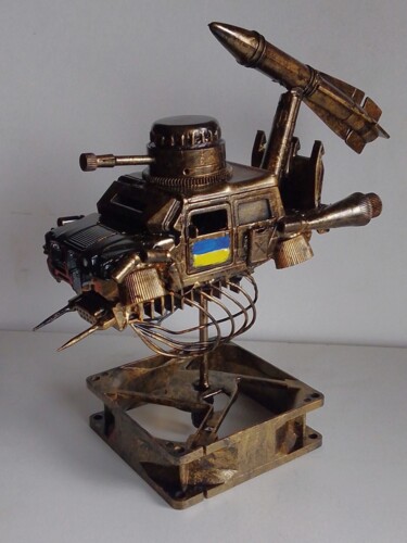 Escultura intitulada "Ukraine dieselpunk…" por Steampunker_ukraine, Obras de arte originais, Metais