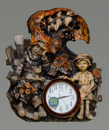 Sculpture titled "Time of silence.  В…" by Sergey Kolokoltsov, Original Artwork, Glass