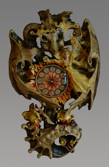 Escultura intitulada "Temps perdu.    Пот…" por Sergey Kolokoltsov, Obras de arte originais, Madeira