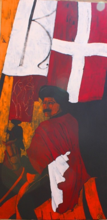 Pittura intitolato "terzi" da Stecchi Massimo, Opera d'arte originale