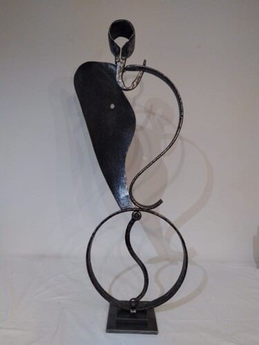 Sculpture titled "Walkyrie" by Marie Le Metour, Original Artwork, Metals