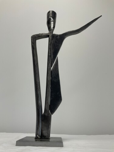 Sculpture titled "SYNERGIE" by Marie Le Metour, Original Artwork, Metals