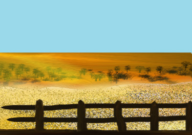 The Ranch Arts numériques intitulée "The Ranch" par Ditellia Steeland, Œuvre d'art originale, Peinture numérique