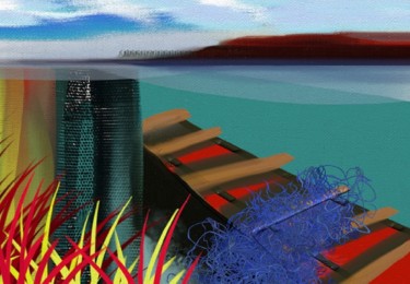 Digital Arts titled "Embarcation immédia…" by Ditellia Steeland, Original Artwork, Digital Painting
