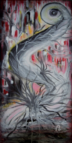 Schilderij getiteld "meurtrissure" door Steeve Tabar, Origineel Kunstwerk, Acryl