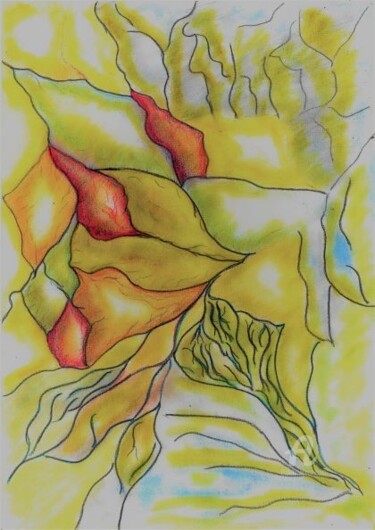 Painting titled "jérémiade" by Steeve Tabar, Original Artwork, Pastel