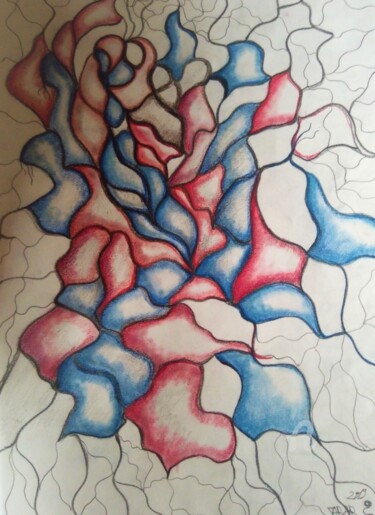 Dessin intitulée "Francité et espoir" par Steeve Tabar, Œuvre d'art originale, Crayon
