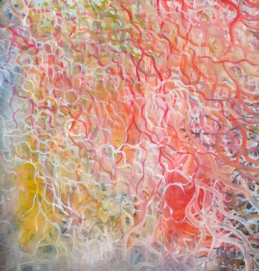 Peinture intitulée "Danse du sang et di…" par Steeve Tabar, Œuvre d'art originale, Huile