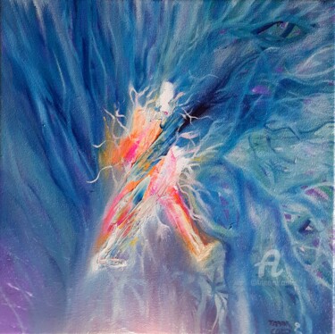 Peinture intitulée "Aspirateur céleste" par Steeve Tabar, Œuvre d'art originale, Huile
