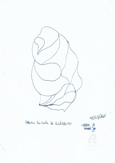 Tekening getiteld "GHANA ta carte se r…" door Steeve Tabar, Origineel Kunstwerk, Balpen