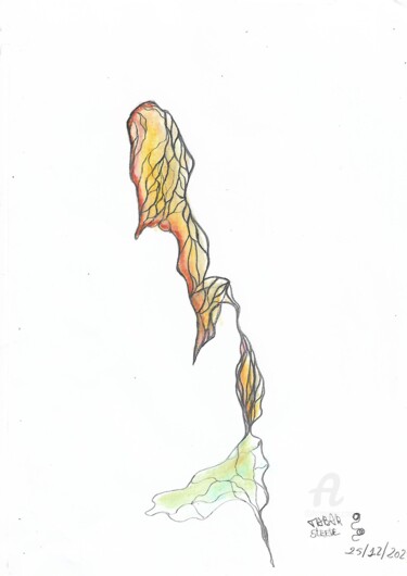 Drawing titled "ESPRIT VÉNITIEN" by Steeve Tabar, Original Artwork, Pastel