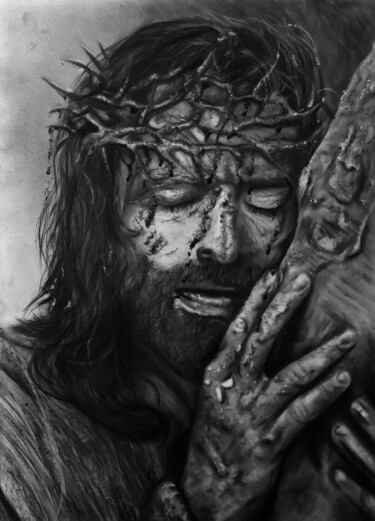Jesus of Nazareth Drawing Drawing titled "Jesus of Nazareth D…" by Steeven Shaw, Original Art, Charcoal