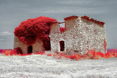 Old Stones Infra Provence Photography titled "Old Stones Infra Pr…" by Steevens Hill, Original Art, Digital Photography Mounted on Aluminium