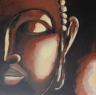 Painting titled "Bouddha.jpg" by Stefairr, Original Artwork, Acrylic