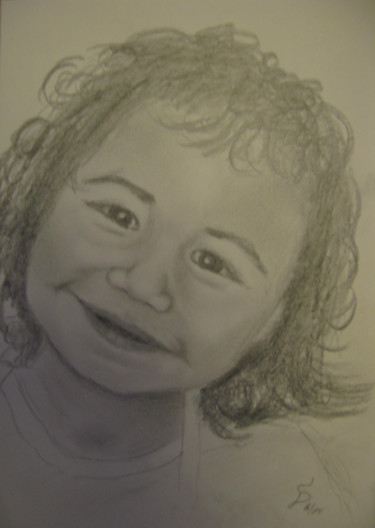 Drawing titled "petit enfant / Klei…" by Stefan Dhein, Original Artwork, Pencil