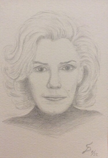 Schilderij getiteld "Marilyn Monroe // N…" door Stefan Dhein, Origineel Kunstwerk, Silverpoint