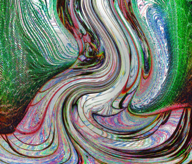 Digitale Kunst mit dem Titel "Threads" von Stefan Dyk, Original-Kunstwerk, Digitale Malerei