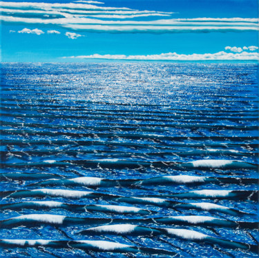 Peinture intitulée "Calming shimmer-4" par Stefan Fierros, Œuvre d'art originale, Acrylique