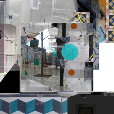 Digitale Kunst mit dem Titel "Wet square #artists…" von Stefan Fransson, Original-Kunstwerk, 2D digitale Arbeit
