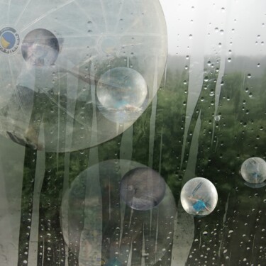 Digital Arts με τίτλο "People in rain." από Stefan Fransson, Αυθεντικά έργα τέχνης, 2D ψηφιακή εργασία