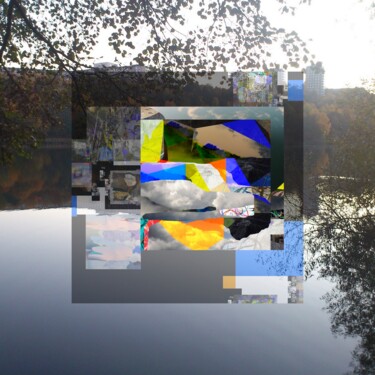 Digitale Kunst mit dem Titel "Mirage" von Stefan Fransson, Original-Kunstwerk, 2D digitale Arbeit