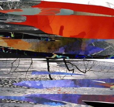 Digitale Kunst mit dem Titel "By the Lake" von Stefan Fransson, Original-Kunstwerk, 2D digitale Arbeit