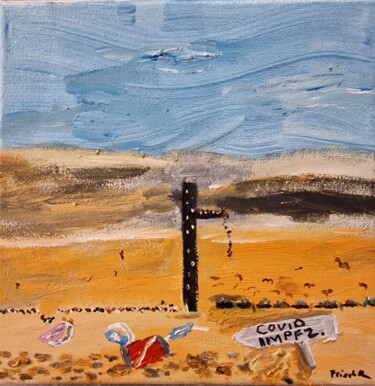 Herdentrieb Painting titled "Herdentrieb" by Stefan Frische, Original Artwork, Oil