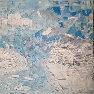 Malerei mit dem Titel "Der Eisbär" von Stefan Frische, Original-Kunstwerk, Öl