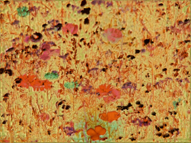 Digitale Kunst mit dem Titel "Blumenwiese" von Stefan Fuchs, Original-Kunstwerk, Digitale Malerei