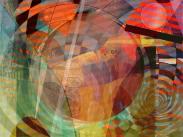 Digitale Kunst mit dem Titel "Wie alles Begann" von Stefan Fuchs, Original-Kunstwerk, Digitale Malerei