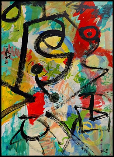 Malerei mit dem Titel "Alive" von Stefan Kibellus, Original-Kunstwerk, Acryl