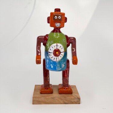 Scultura intitolato "Cutting-edge AI Rob…" da Stefan Mager, Opera d'arte originale, Ceramica