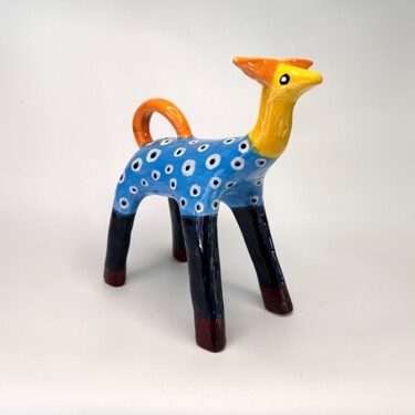 Sculpture titled "Speckled Sunshine H…" by Stefan Mager, Original Artwork, Ceramics