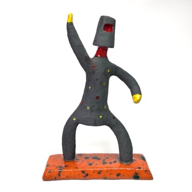 Sculpture titled "Disco Ned  #1" by Stefan Mager, Original Artwork, Ceramics