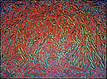 Malerei mit dem Titel "BrainGjmnastik" von Stefan Meier (IMUN), Original-Kunstwerk, Bleistift