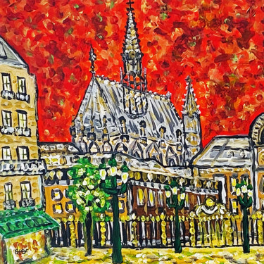Malerei mit dem Titel "Sainte Chapelle" von Stefan Schift, Original-Kunstwerk, Acryl
