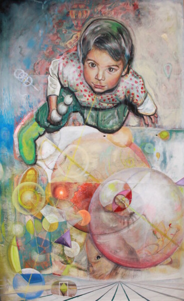Pintura titulada "Central Relatadeness" por Stefani Ruprecht, Obra de arte original, Acrílico