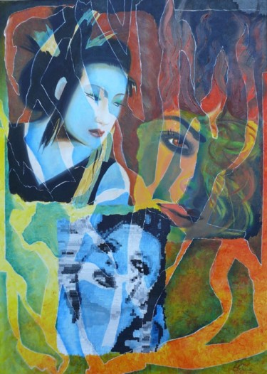 Pittura intitolato "Scorciatoie.jpg" da Stefania Comincini, Opera d'arte originale, Olio