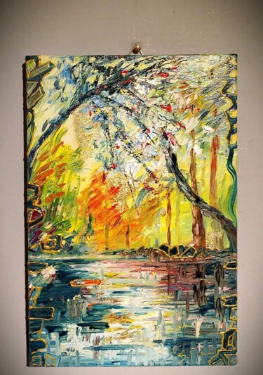 Painting titled "And suddenly..." by Stefania Pinci, Original Artwork, Oil