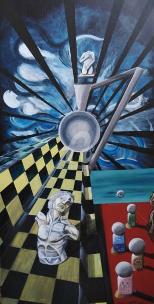 Pittura intitolato "il-sogno-di-Dio-pri…" da Stefania Colizzi, Opera d'arte originale