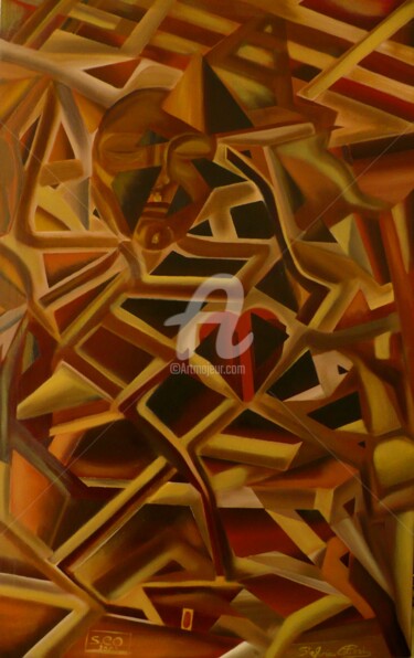 Painting titled "AmoreVolMente (picc…" by Stefania Colizzi, Original Artwork