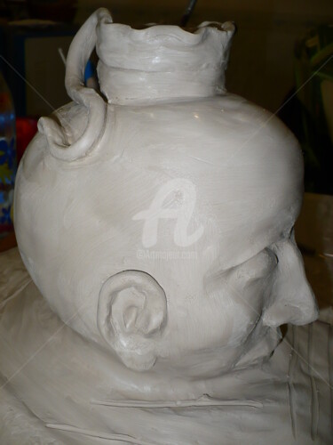Sculpture titled "Lumis" by Stefania Colizzi, Original Artwork, Ceramics