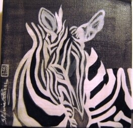 Zebraus Pittura intitolato "Zebraus" da Stefania Colizzi, Opera d'arte originale, Olio